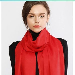 🌵 Shawl Scarf Wraps Winter Warm Long Red Fringe Unisex